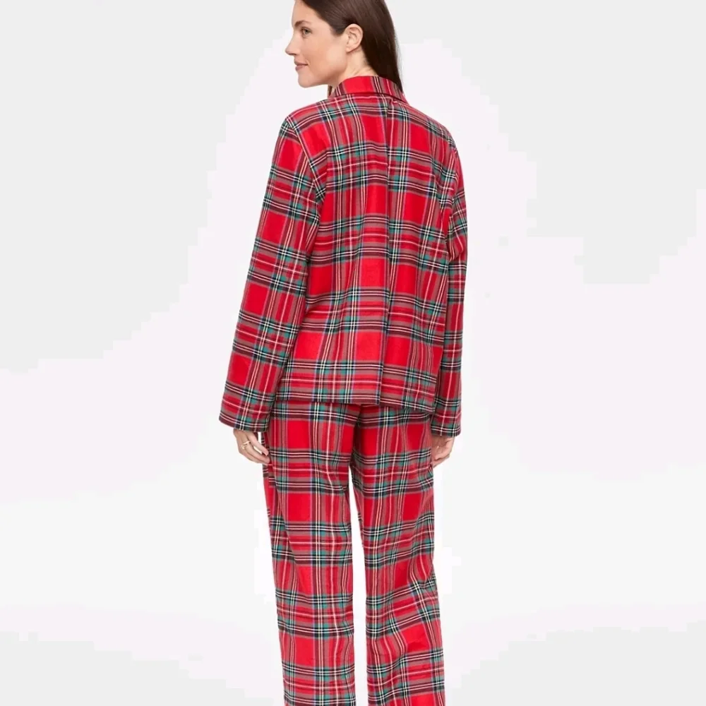 Holiday Lane Women's Pajama Set XXL Brinkley Plaid Notch Collar NWT - Picture 5 of 7